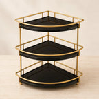 Clean studio view of the corner organizer in Onyx